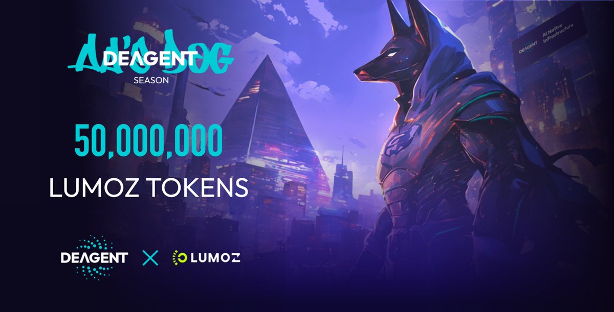 🚀DAers, AA's Dog Season is officially taking off and it’s on fire! 🔥  #crypto

Head over to DeAgentAI's website to complete tasks.  Finish one, and you get two types of rewards. Double the fun, double the rewards! 🎉  

Here's the kicker: We've teamed up with <a href="/LumozOrg/">Lumoz</a>!