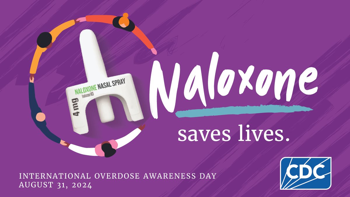 Naloxone is a lifesaving medication that can reverse an opioid #overdose. This International Overdose Awareness Day, help protect your loved ones from a fatal overdose by keeping lifesaving naloxone with you &amp; at home. #TogetherWeCan #EndOverdose bit.ly/3WVLs6S