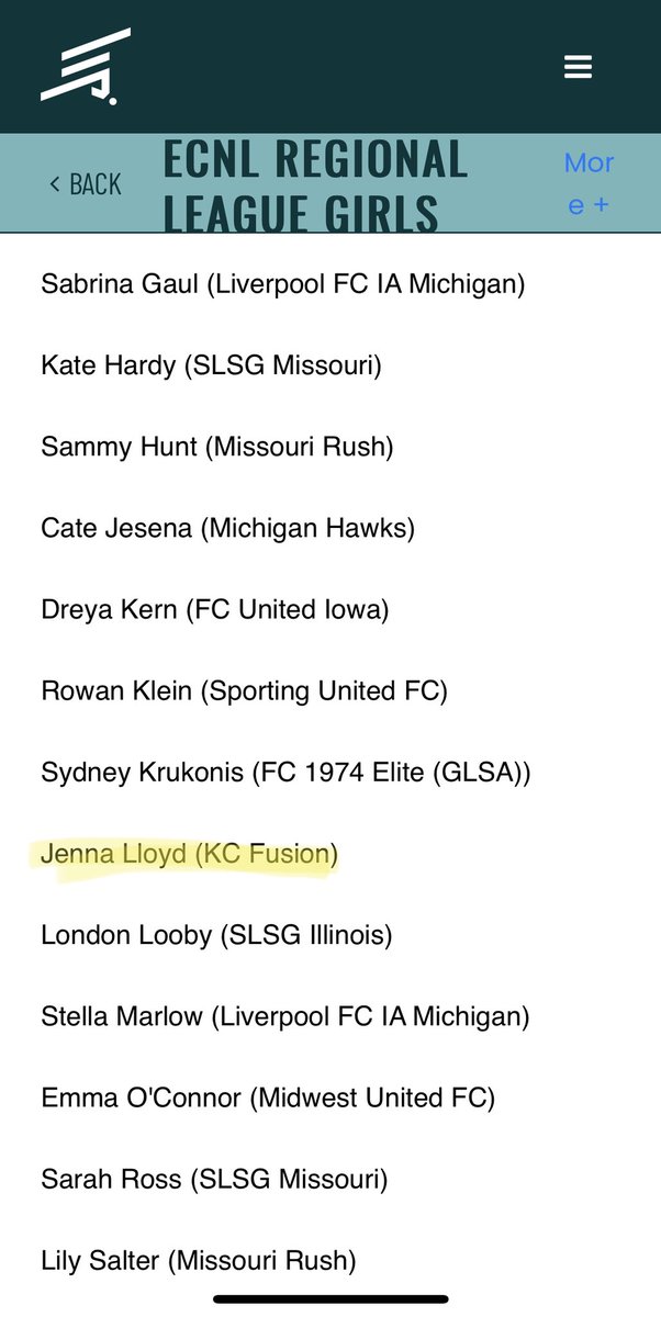 Jenna Lloyd (@lloydjenna7) on Twitter photo Honored to be selected for the 2nd year in a row to the ECRL All Regional League! <a href="/kcfusionacad08g/">KC Fusion ‘08G Academy</a> <a href="/kcfusionsc/">KC Fusion</a> <a href="/Hoffer09/">Brian Hoffman</a> Honored to be selected for the 2nd year in a row to the ECRL All Regional League! <a href="/kcfusionacad08g/">KC Fusion ‘08G Academy</a> <a href="/kcfusionsc/">KC Fusion</a> <a href="/Hoffer09/">Brian Hoffman</a>