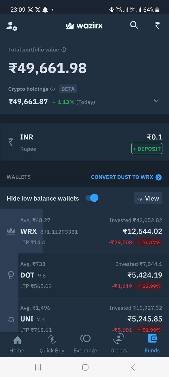 OSiddiyqui's tweet photo. #hacks wazirx 
I thankfull to you if u return  my money... and i must say i am to happy to give 10 % of my wallet to recovering ur loss https://t.co/ur3x9aHkB0