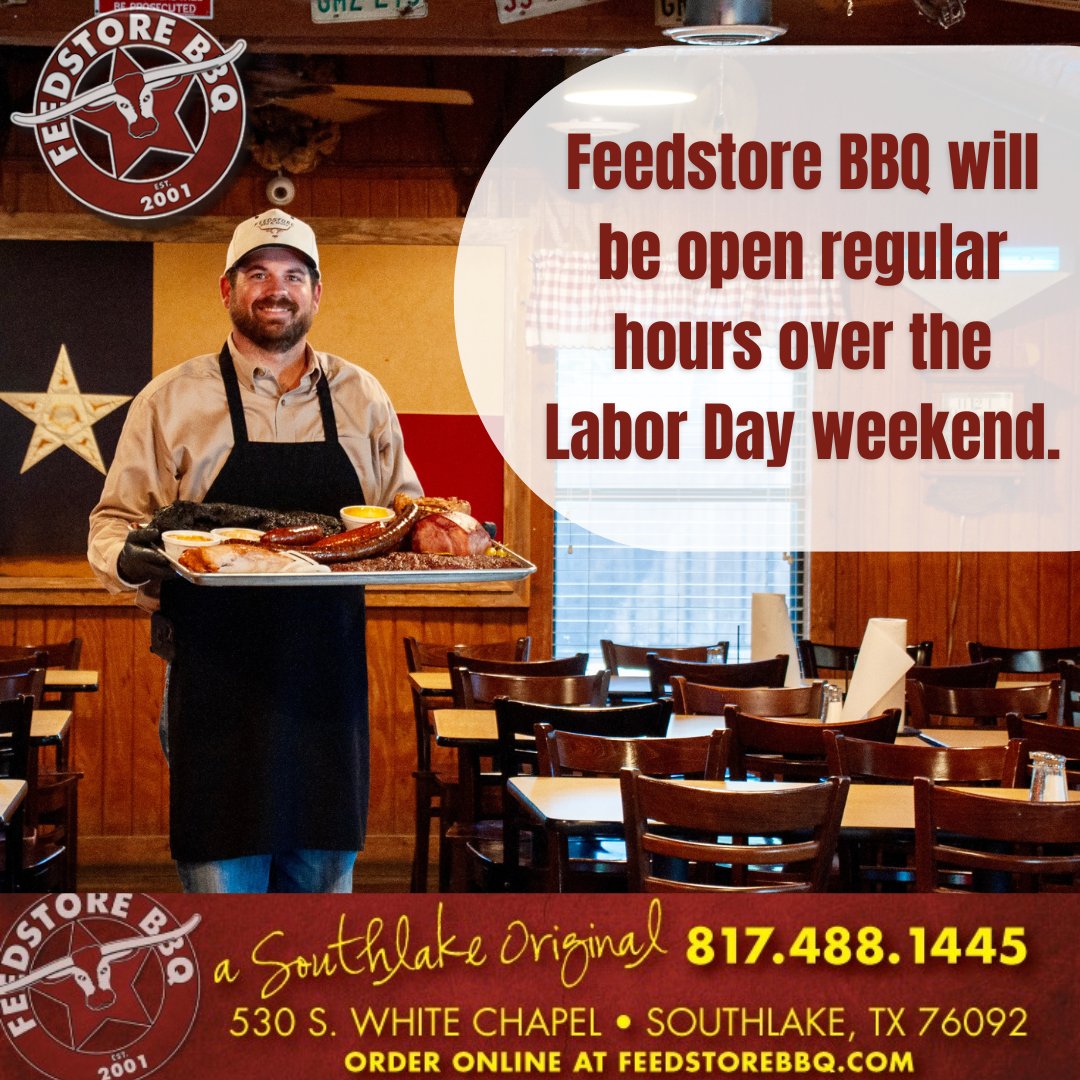 Labor Day means relaxation. Let us handle your BBQ needs.

#LaborDay #BBQ #HappyLaborDay
