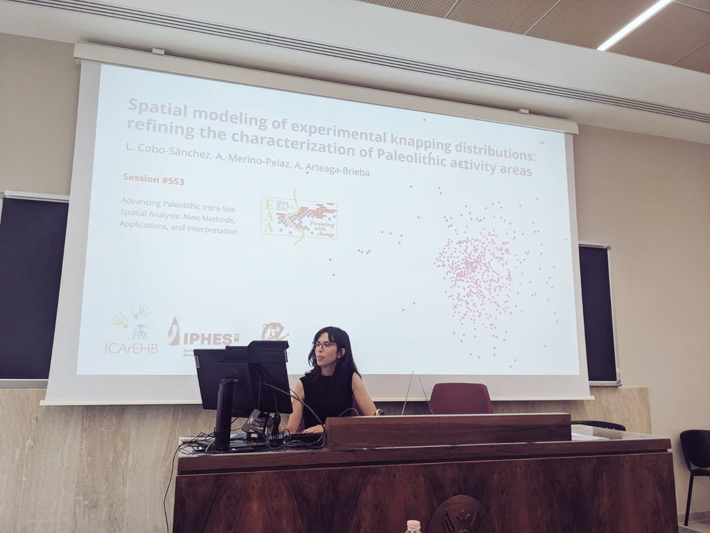 Also this afternoon at #EAA2024, our own <a href="/LCoboSanchez/">Lucía Cobo-Sánchez</a> and colleagues organized a session on Advancing Paleolithic Intra-Site Spatial Analysis @EAAPaM <a href="/archaeologyEAA/">European Association of Archaeologists</a> 
<a href="/ERC_Research/">European Research Council (ERC)</a> <a href="/UAlg/">Universidade Algarve</a>