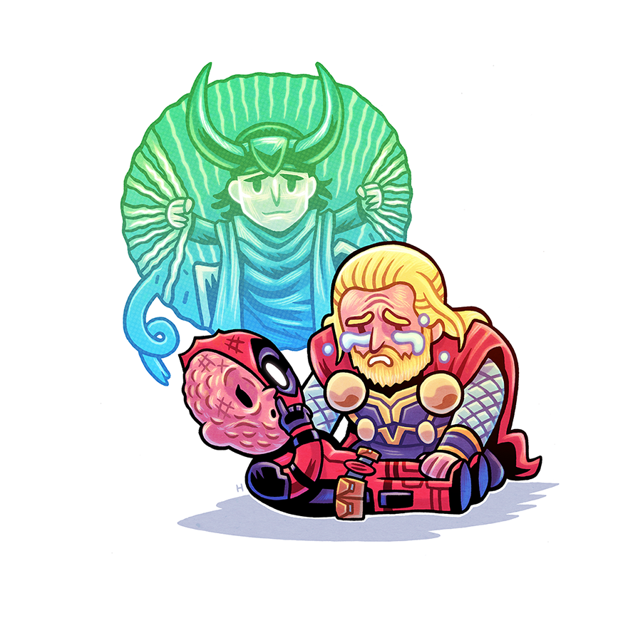 「NEW Art Drop next Sat. 9/7 at 9am PT! -N」|Dan Hippのイラスト