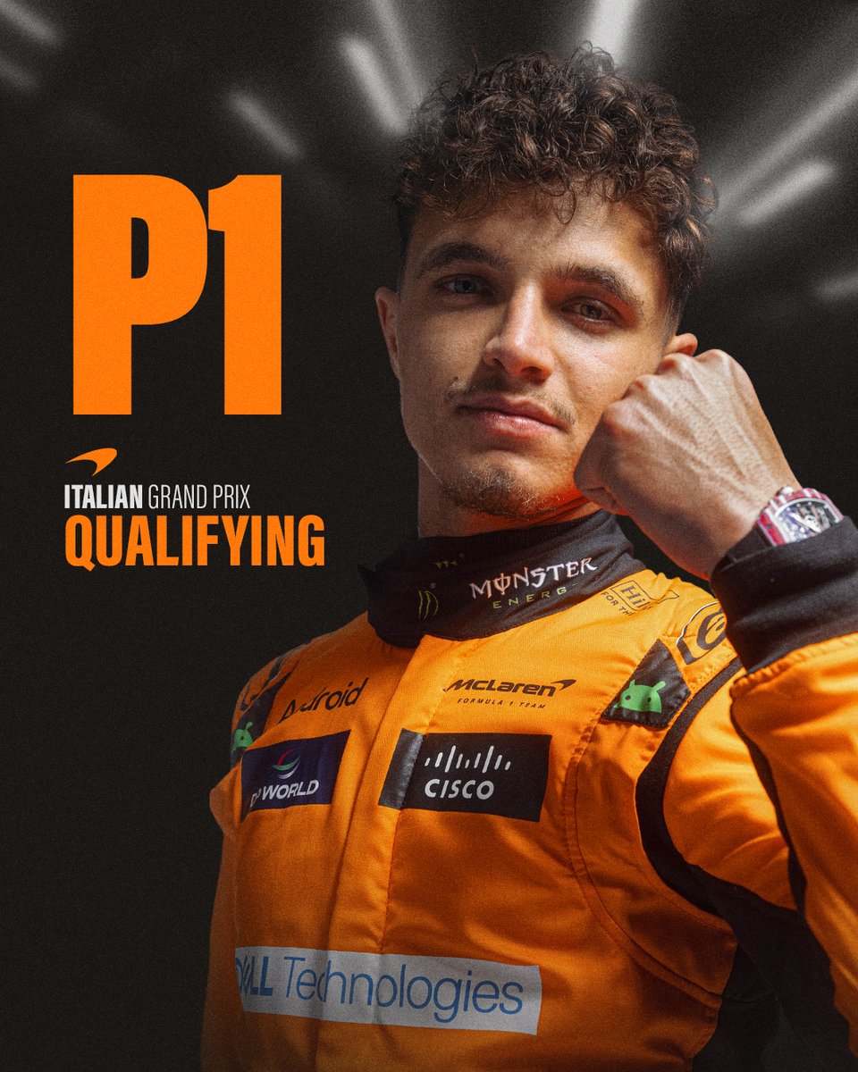 WHAT A LAP!!! 🙌

<a href="/LandoNorris/">Lando Norris</a> seals ANOTHER Pole position! 👏

#ItalianGP 🇮🇹
