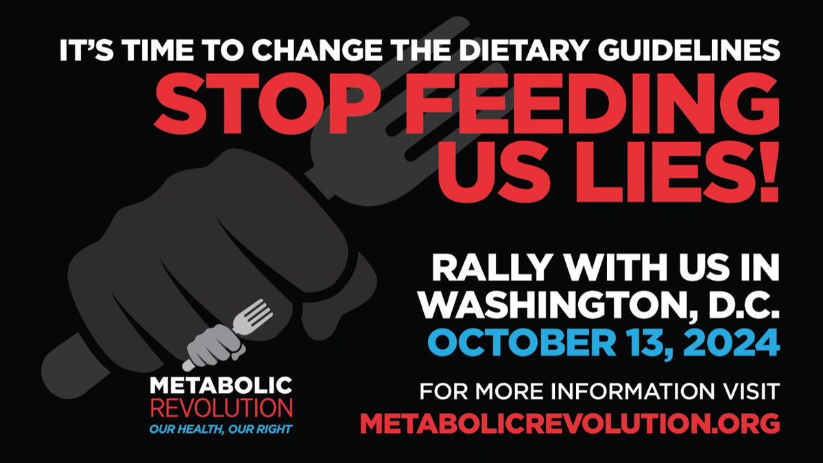jessapple's tweet photo. Health is a human right. We deserve dietary guidelines that heal, not harm. Please join the Metabolic Revolution and rally with us in Washington, D.C. 
@REV_Insulin_Res @carbaddictcoach @KenDBerryMD @bigfatsurprise @VinnieTortorich @bariweiss https://t.co/eyDkRDyWKl