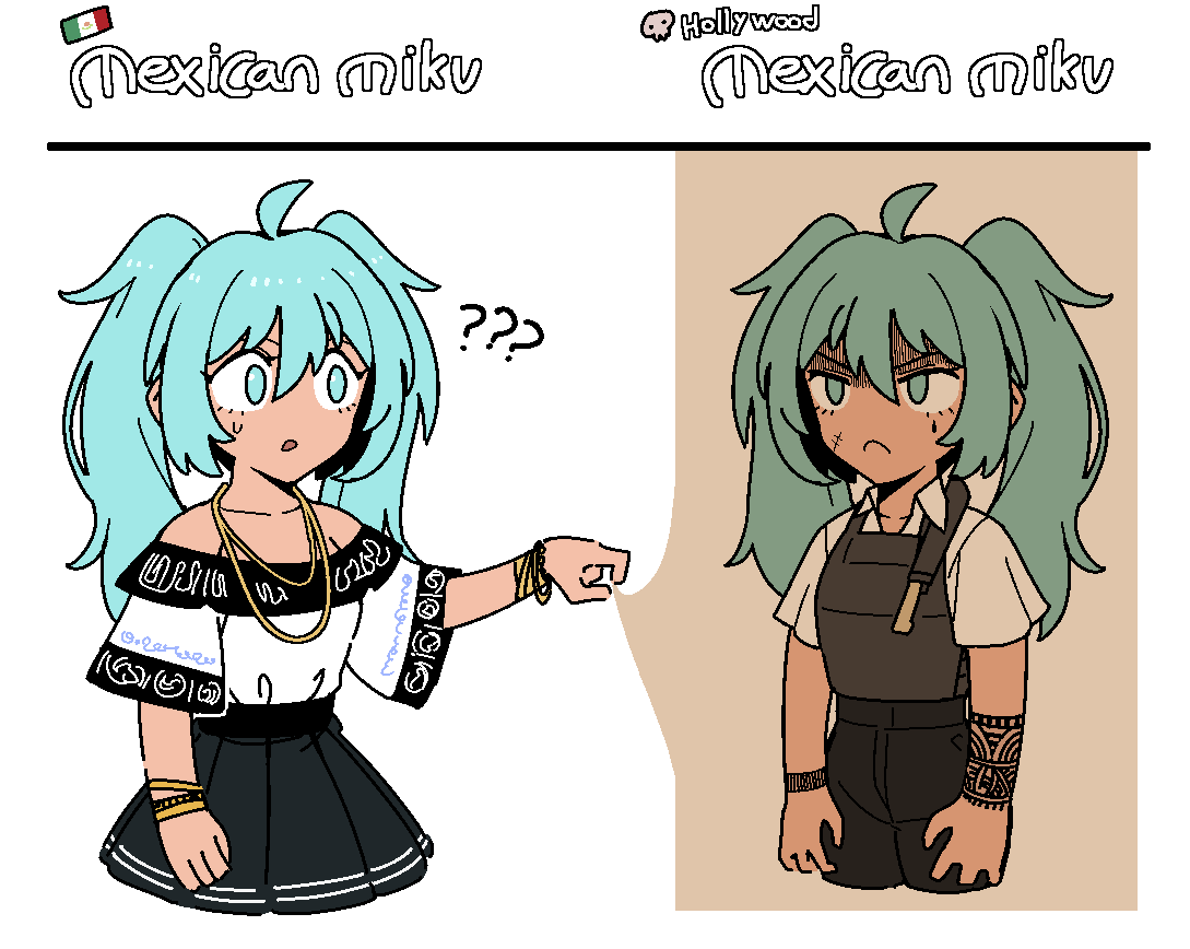 two types of Mexican miku 