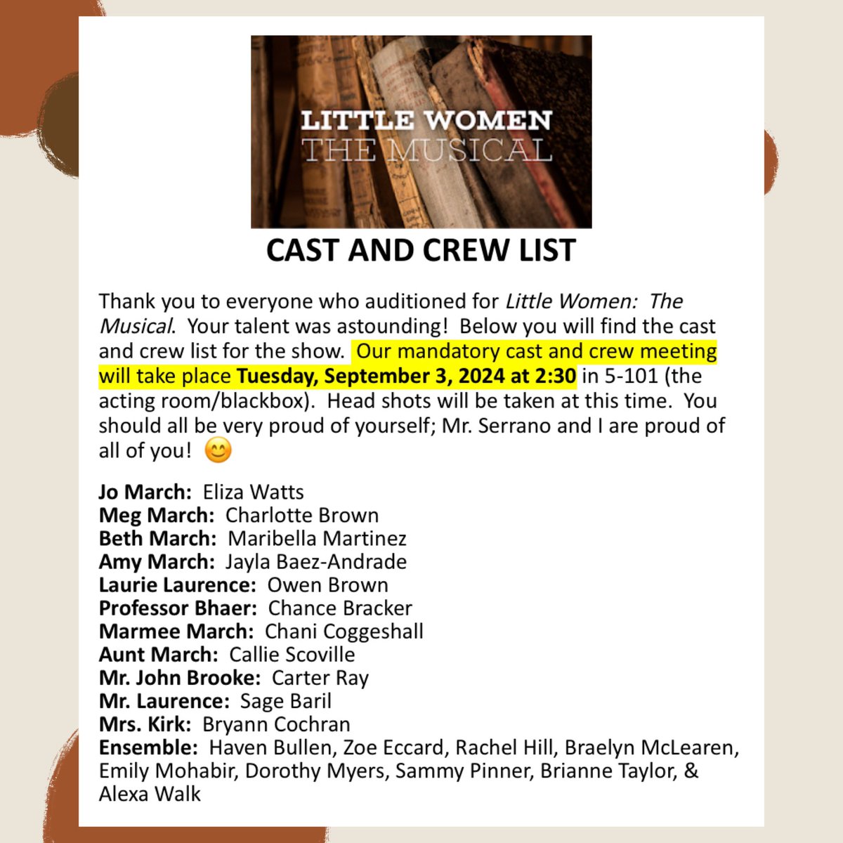 Lake Howell Theatre Company tweet media