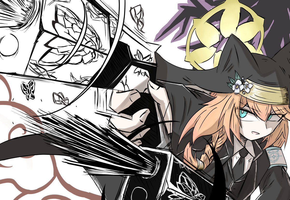 DrawingMorde's tweet image. 死蝶マリーの幻覚見えたので