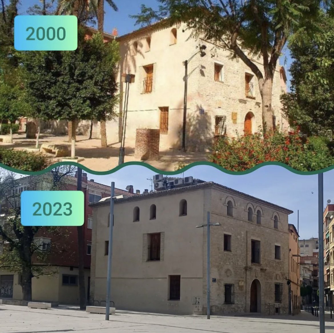 Hormigón que prima en las "zonas verdes" de nuestras plazas. Esto es involución.