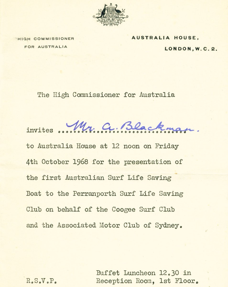 Perranzabuloe's tweet photo. With members of @PerranporthSLSC competing in the Lifesaving World Championships in Australia recently. Today's #ThrowbackThursday looks back to the 1968 presentation of the first Australian Surf Life Saving Boat to the Cornish Club https://t.co/KS45dTVrp7