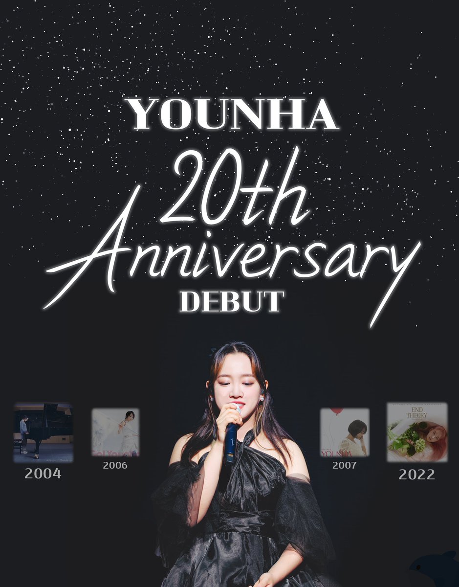 2004년 일본의 작은 카페에서 노래를 시작한 소녀는
2024년 한국의 꿈의 무대인 체조경기장에 입성했지만
늘 언제나 변함없이 노래를 전하고 있습니다.

행복한 일도, 슬픈 일도 많았듯이 굴곡 속에서
깨달음을 얻고 단단해지고 또다시 깨달음을 얻으며
벌써 20번째의 '윤하'라는 계절을 맞이합니다.