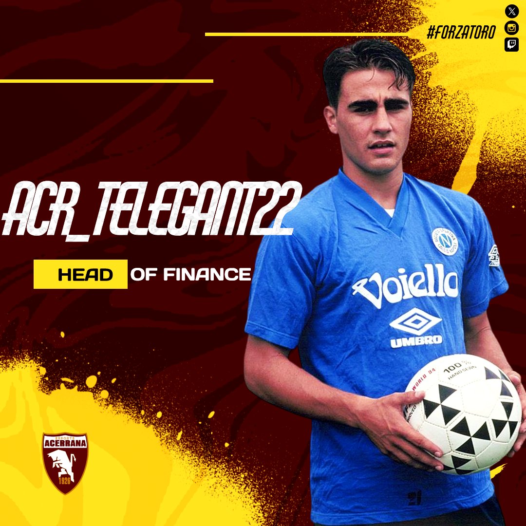 RealAcerrana's tweet image. ||🔎FOCUS RESPONSABILI CLUB🔎||

Presentiamo ora il nostro @Anto_vo22. Si occuperà di gestire tutti gli accordi con i nostri sponsor ed eventuali collaborazioni e avrà in mano la gestione finanziaria del club. In campo poi, tutt&apos;altra storia. 
Difensore tecnico ed affidabile 🧱📐