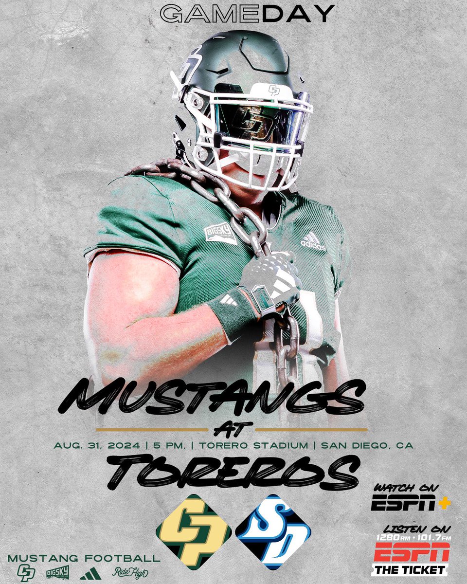 LET THE GAMES BEGIN

🆚: San Diego
📍: Torero Stadium, San Diego
⏰: 5pm
📺: ESPN+
📻: ESPN Radio 1280AM/101.7FM

#RideHigh