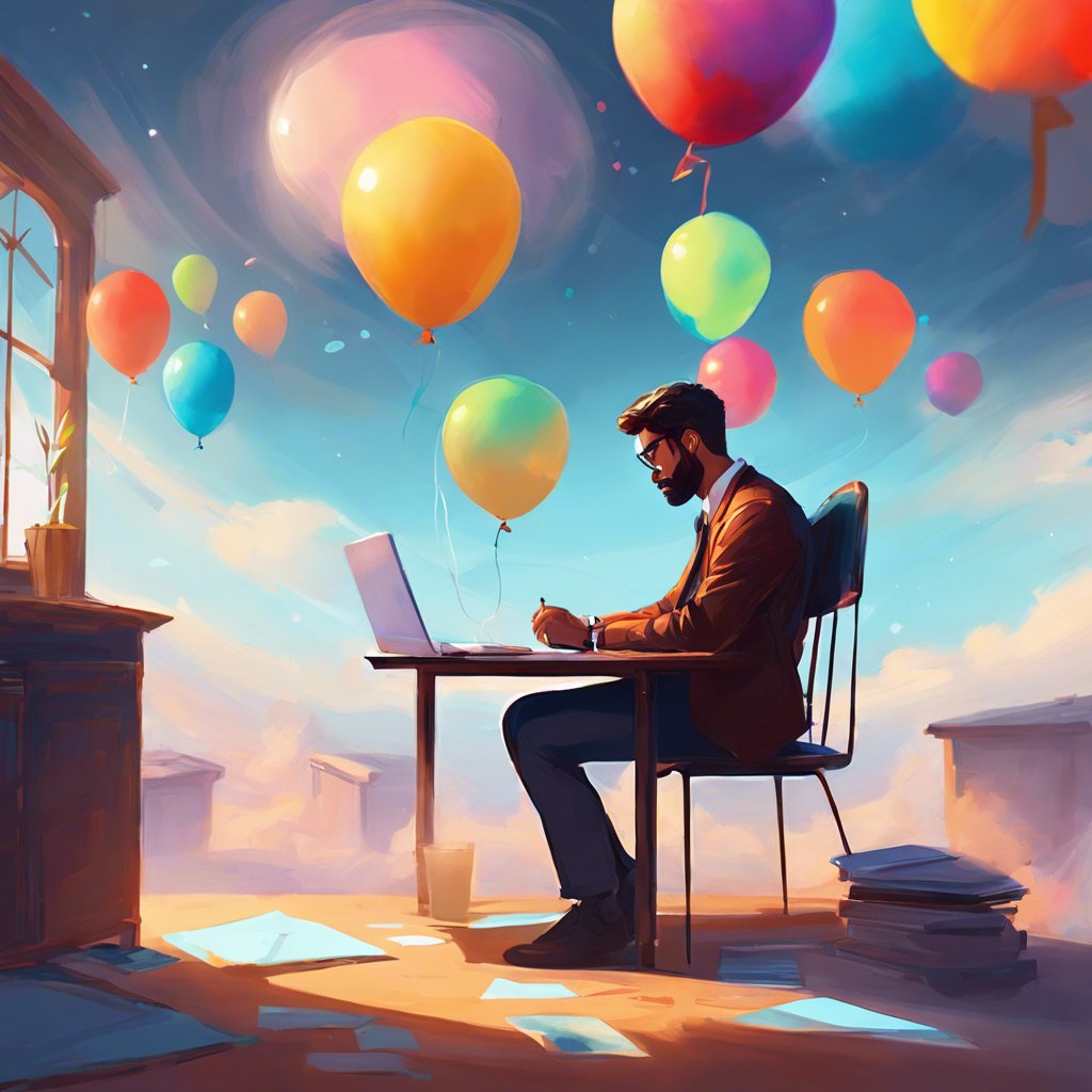 alfasigmax's tweet photo. Seduto alla scrivania, la mente vaga come un palloncino nel cielo. Ogni tentativo di concentrarsi svanisce in distrazioni: un messaggio, un rumore, un pensiero che scappa. A volte, è come cercare di afferrare l'aria. #Concentrazione https://t.co/dH1AziFhsj