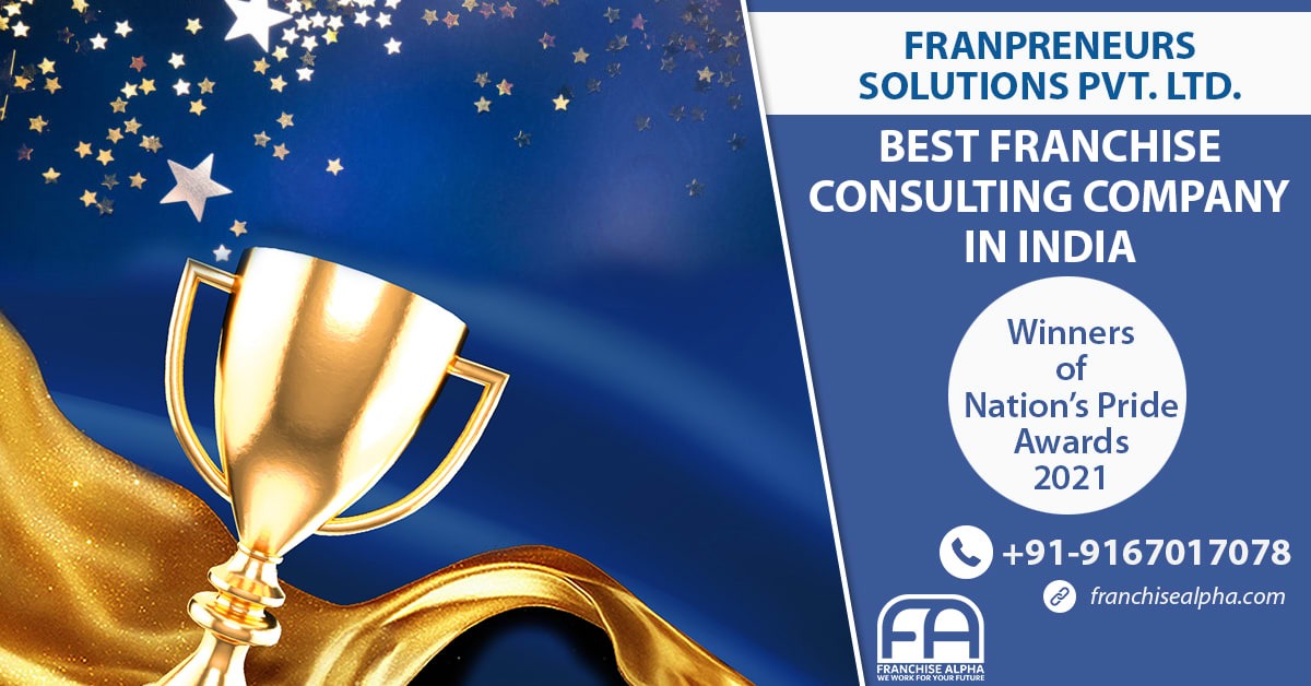 FranchiseAlpha's tweet image. 🏆 Proud winners of &quot;Best Franchise Consulting Company in India&quot; at Nation&apos;s Pride Awards 2021! 🌟 Elevate your business with Franchise Alpha. Call +91-9167017078 or email contact@franchisealpha.com. Your success story starts here! 🌐#BusinessSuccess #FranchiseAlpha  #WebsAlpha