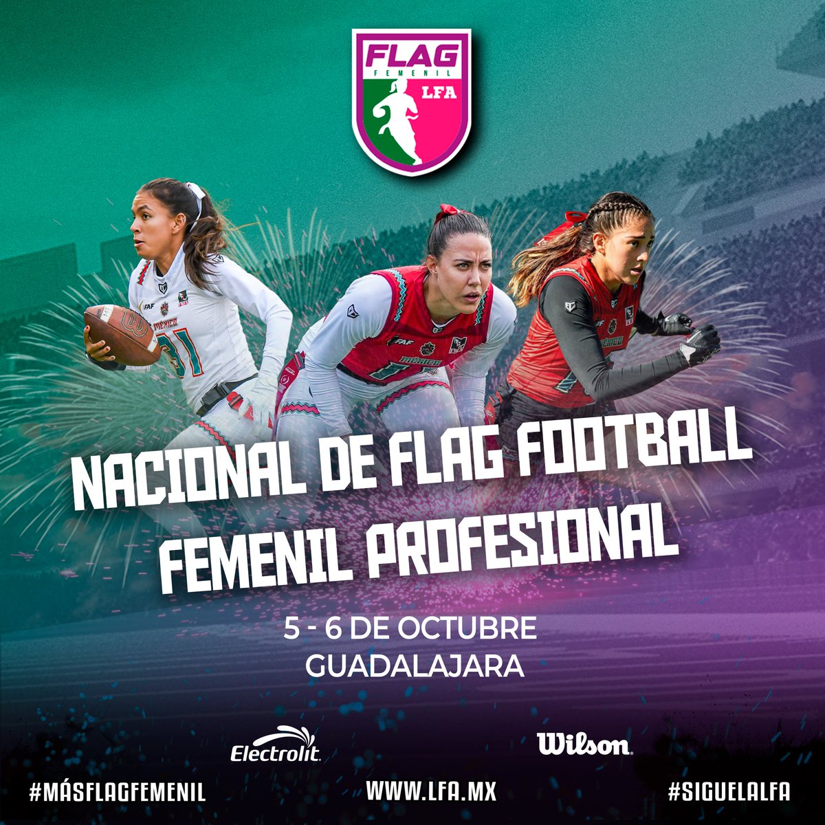 #AficiónLFA #FlagFootballNews
.
¡Llegó una nueva era para el Flag Nacional! 🇲🇽🏈

El próximo 5 y 6 de octubre nos espera el primer Nacional de Flag Football Femenil Profesional LFA en Guadalajara. 
.
#SigueLaLFA #LFA2024 #MásFlagFemenil #FlagFootball
