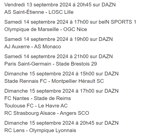 OL__Plus's tweet photo. RC #Lens - #OL le dimanche 15 septembre à 20h45 sur #DAZN
#RCSOL #Calendrier
(Onze Mondial : https://t.co/EJcjy5zuQb) https://t.co/X0E4qdgvAF