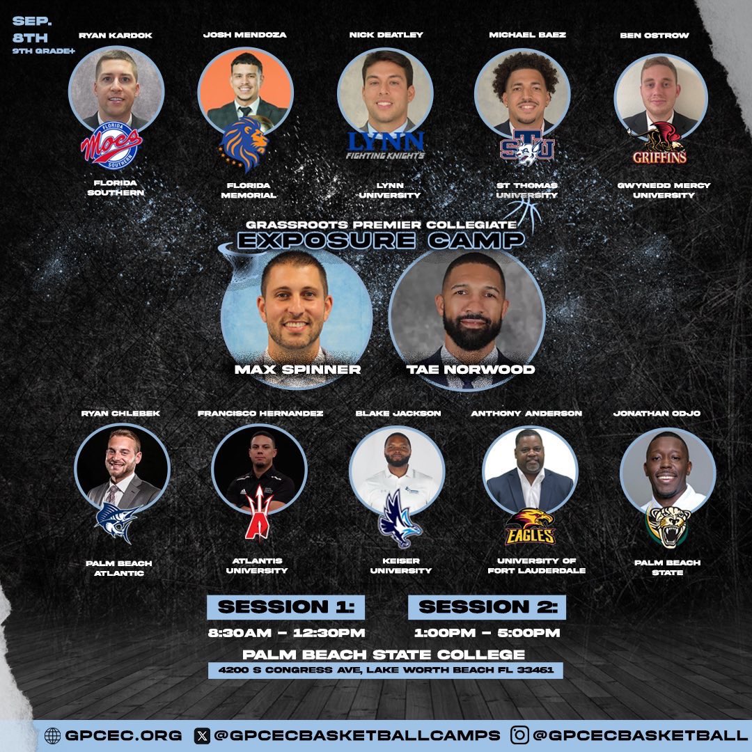 #PBCHOOPS (@pbcbballforum) on Twitter photo 🚨 ATTENTION ALL HS & AAU COACHES <a href="/GPCECBASKETBALL/">gpcecbasketballcamps</a> Welcomes you to next weekends event.
This will be a GREAT opportunity to learn & network with college coaches. NO FEE for coaches to attend.
Still a select few spots available for players gpcec.org 🚨 ATTENTION ALL HS & AAU COACHES <a href="/GPCECBASKETBALL/">gpcecbasketballcamps</a> Welcomes you to next weekends event.
This will be a GREAT opportunity to learn & network with college coaches. NO FEE for coaches to attend.
Still a select few spots available for players gpcec.org
