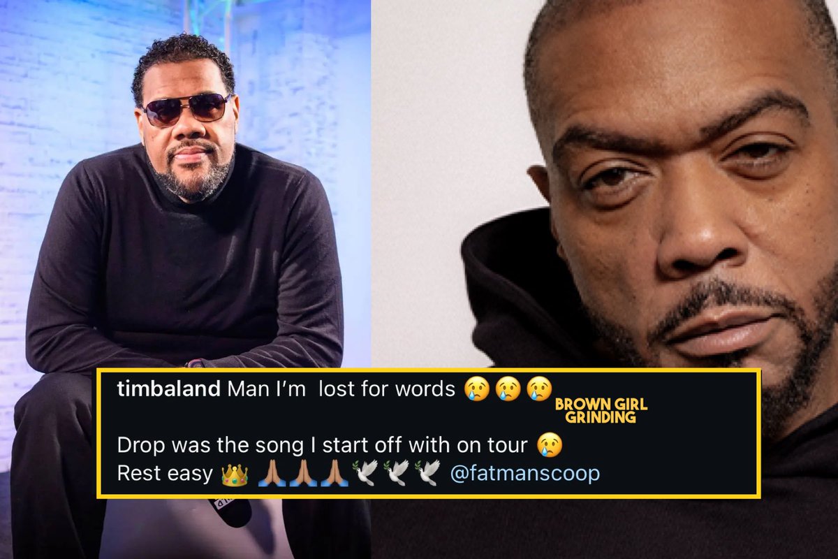 LorenLorosa's tweet image. #timbaland sends a rest in peace to #fatmanscoop 🙏🏾
#browngirlgrinding #bgg