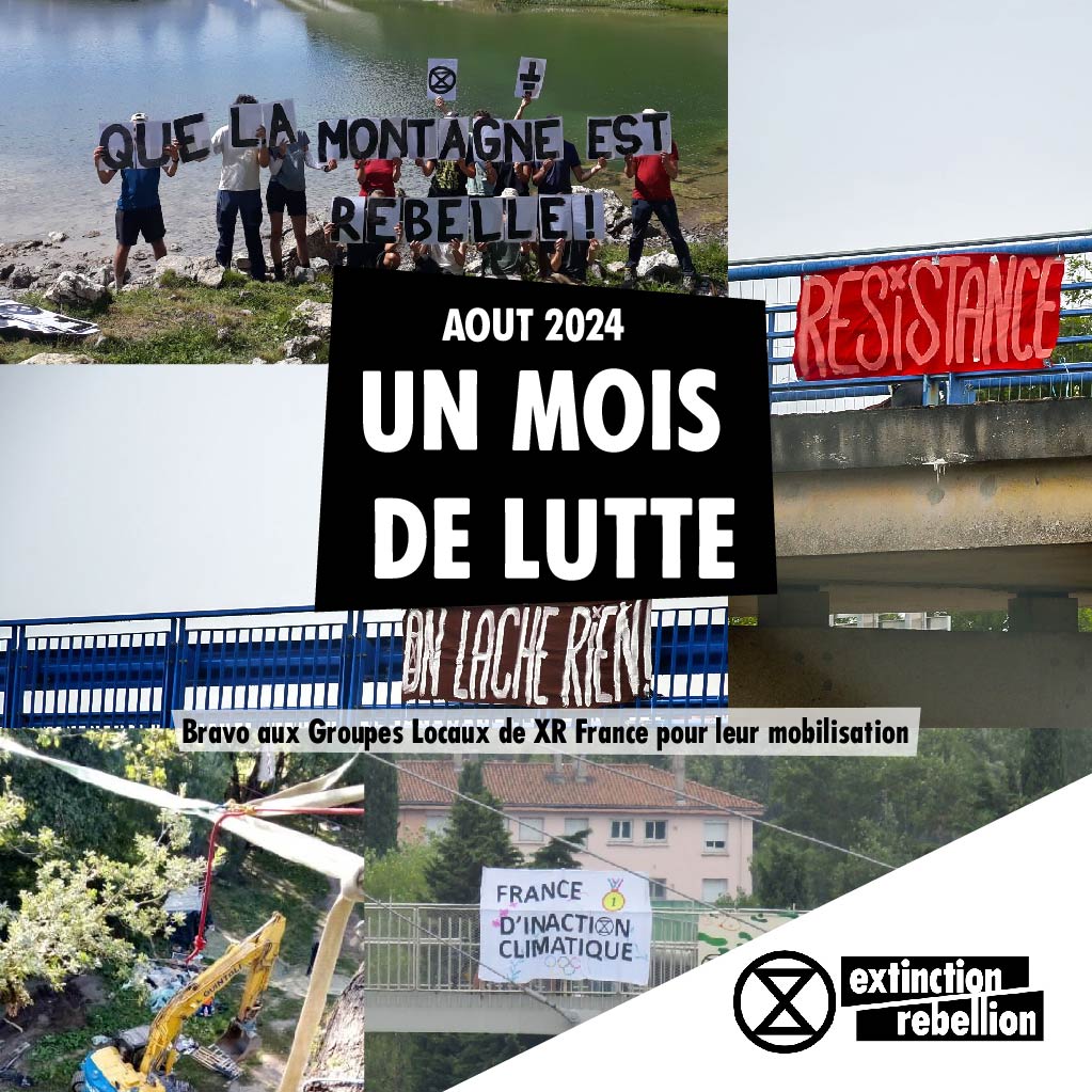 🏖️ Même au cœur de l'été, les activistes de #ExtinctionRebellion ("XR" pour les intimes) n'ont pas cessé de lutter ✊✊🏿✊🏾
Petit récapitulatif (non exhaustif) des actions des Groupes Locaux de "XR" 💚

[THREAD] en images