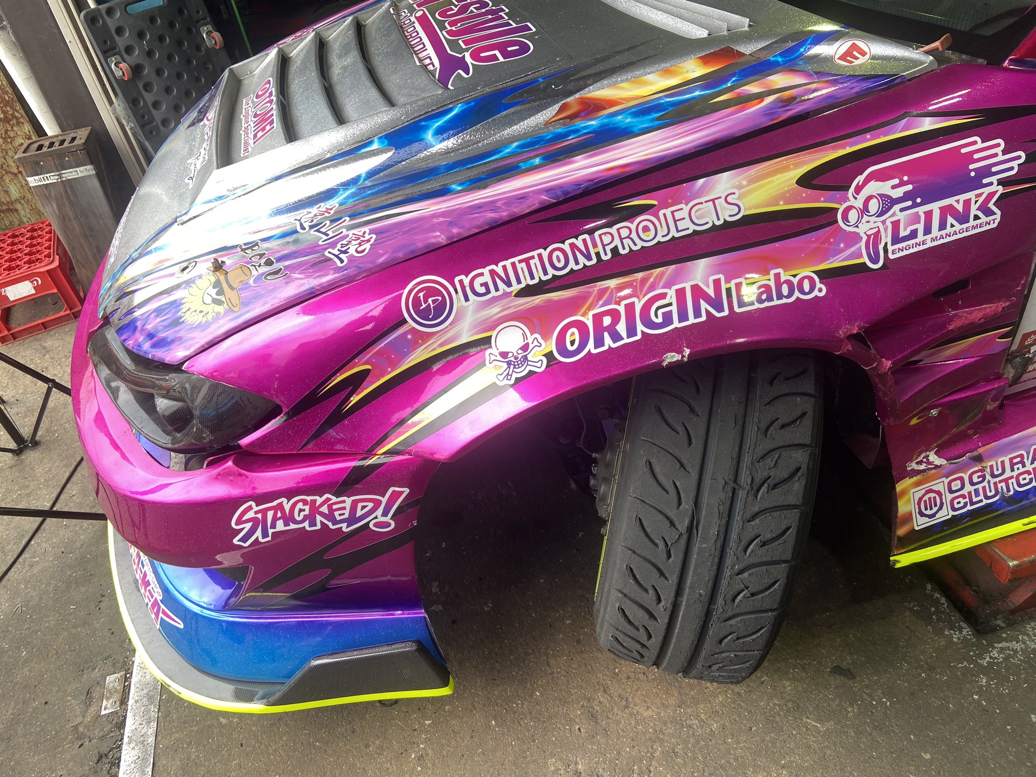 N-STYLE 中村直樹 ナックル フロント S14 S15 シルビア キレ角