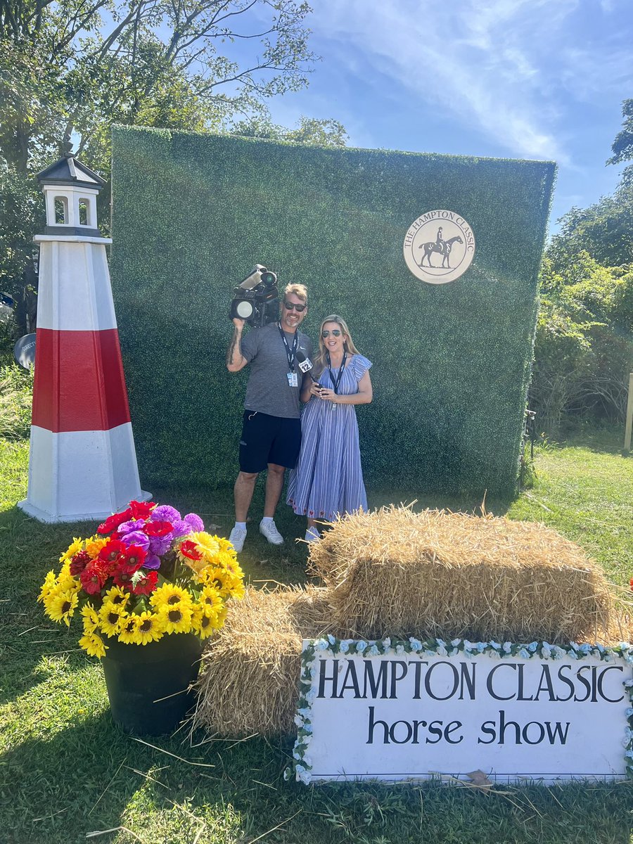 ReporterCFlynn's tweet image. LIVE all weekend at the Hampton Classic in Bridgehampton. Today is @News12LI Kids Day! If you’re looking for something to do, it’s $20 a carload &amp;amp; inside, so many things for families to enjoy; from pony rides to face painting. It’s the most gorgeous day &amp;amp; I hope to see you here!