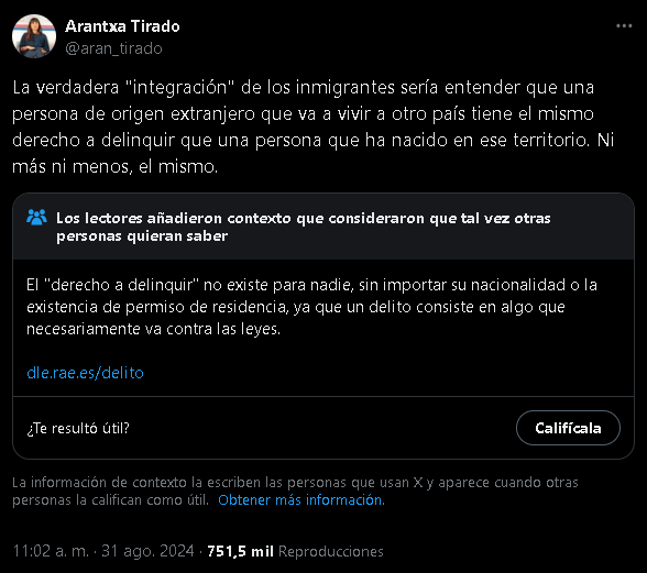 A lo que estamos llegando.
Señoras y señores, ya tenemos aquí nuestro tan demandado «derecho a delinquir».
Me estoy planteando si esta tarde voy a salir a ejercer este nuevo derecho.
¡Qué pena de sociedad!