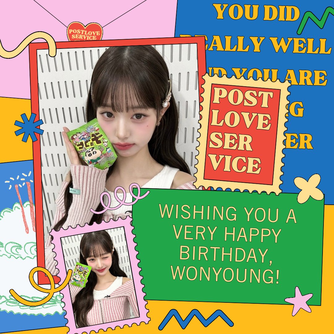 PostLoveService's tweet image. On this special day, as the sun rises to greet another year of your life, Happy Birthday, Wonyoung! May this year be filled with endless joy, laughter, and unforgettable moments. May your dreams soar as high as the stars and may every wish you make find its way to fulfillment.
