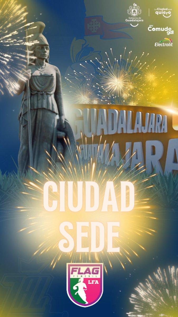 El primer torneo de flag football profesional en México será en Jalisco 👑🏈

¡Bienvenidas! 

#SerDeJaliscoEsUnOrgullo
#LargaVidaAlRey