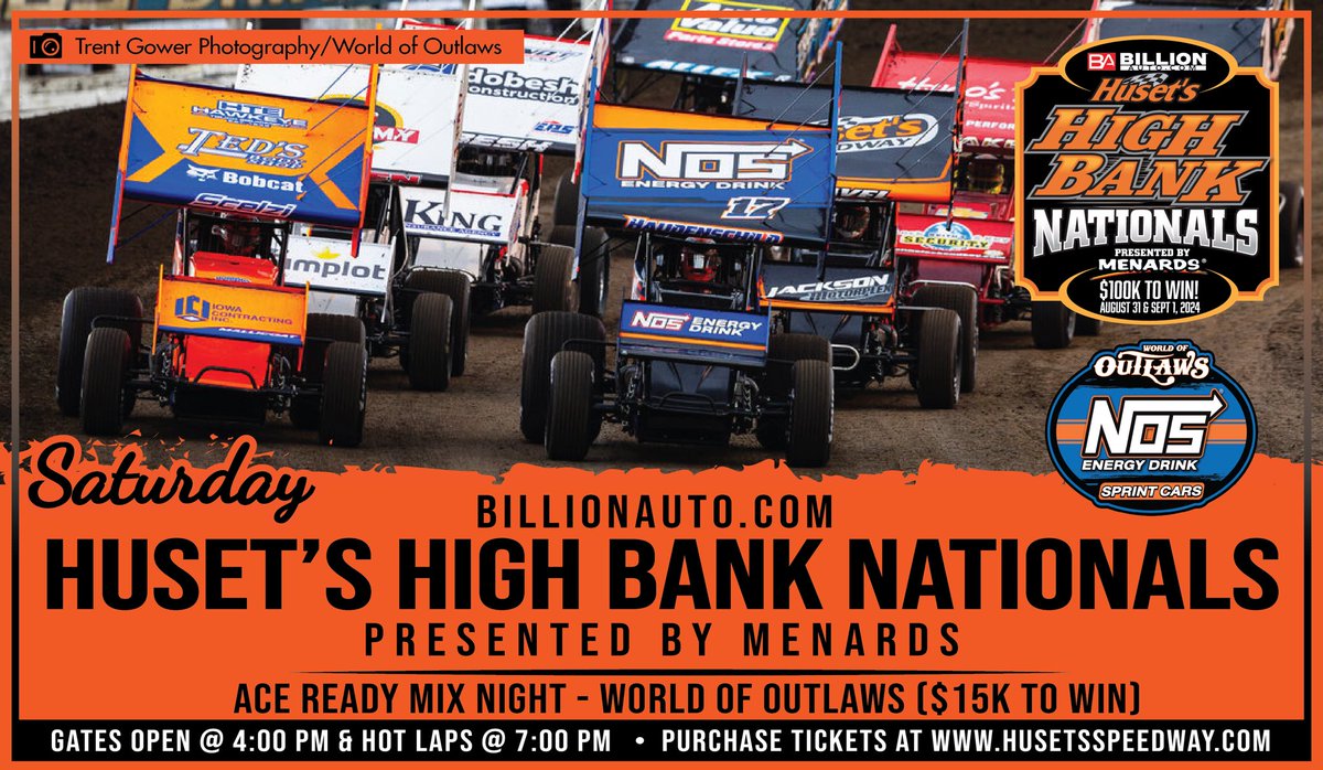 It’s Ace Ready Mix Night for the BillionAuto.com Huset’s High Bank Nationals presented by MENARDS!