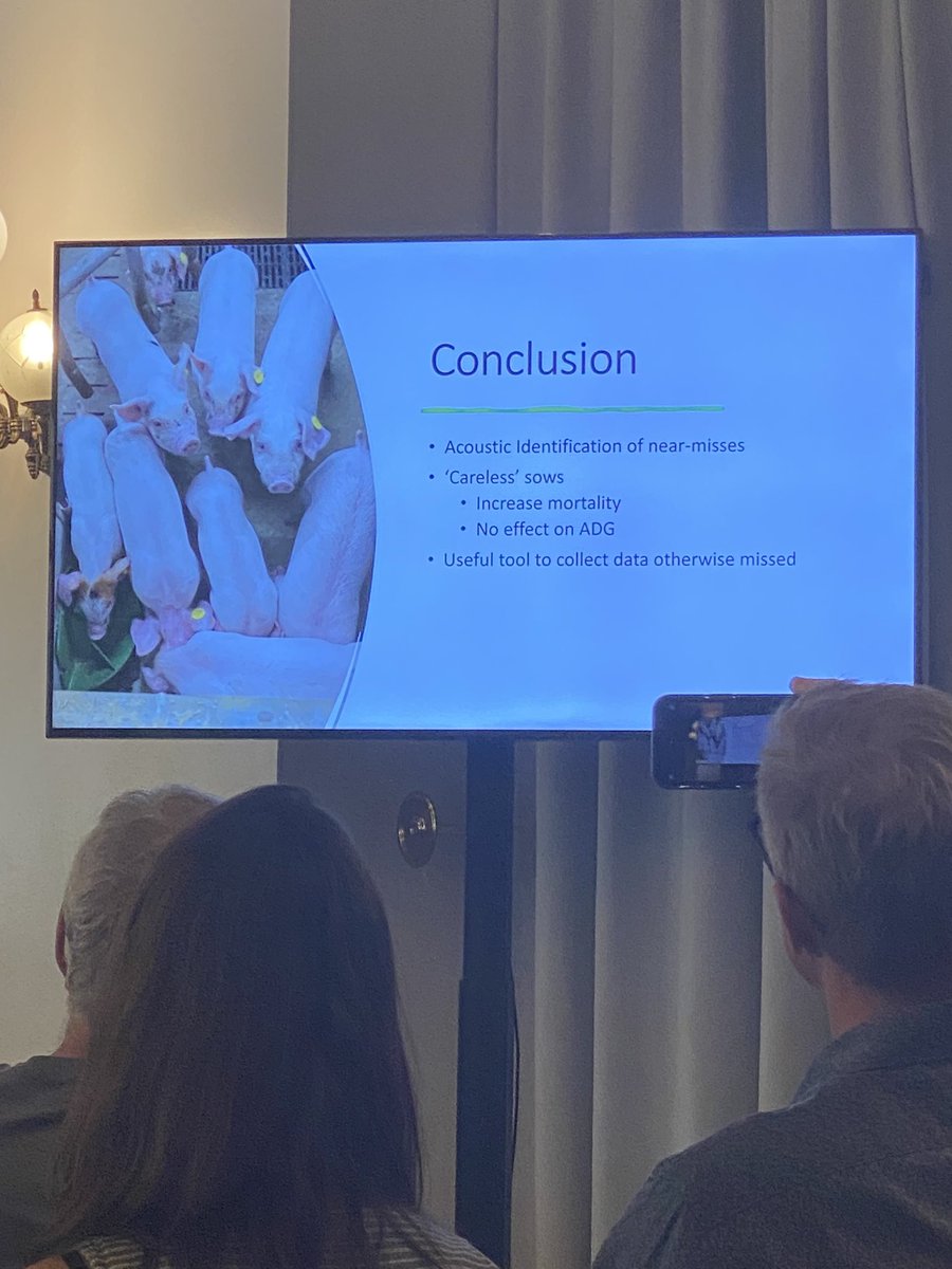 Maria Vilain Rørvang (@mariarorvang) on Twitter photo Acoustic identification of “careless” sows by <a href="/RO_Mott/">Richard Mott</a> emphasising that acoustic identification of near-misses may not be practically feasible to assist farmers in preventing crushed piglet but it is a useful tool to collect data otherwise missed.
#wafl2024 #animalacoustics Acoustic identification of “careless” sows by <a href="/RO_Mott/">Richard Mott</a> emphasising that acoustic identification of near-misses may not be practically feasible to assist farmers in preventing crushed piglet but it is a useful tool to collect data otherwise missed.
#wafl2024 #animalacoustics