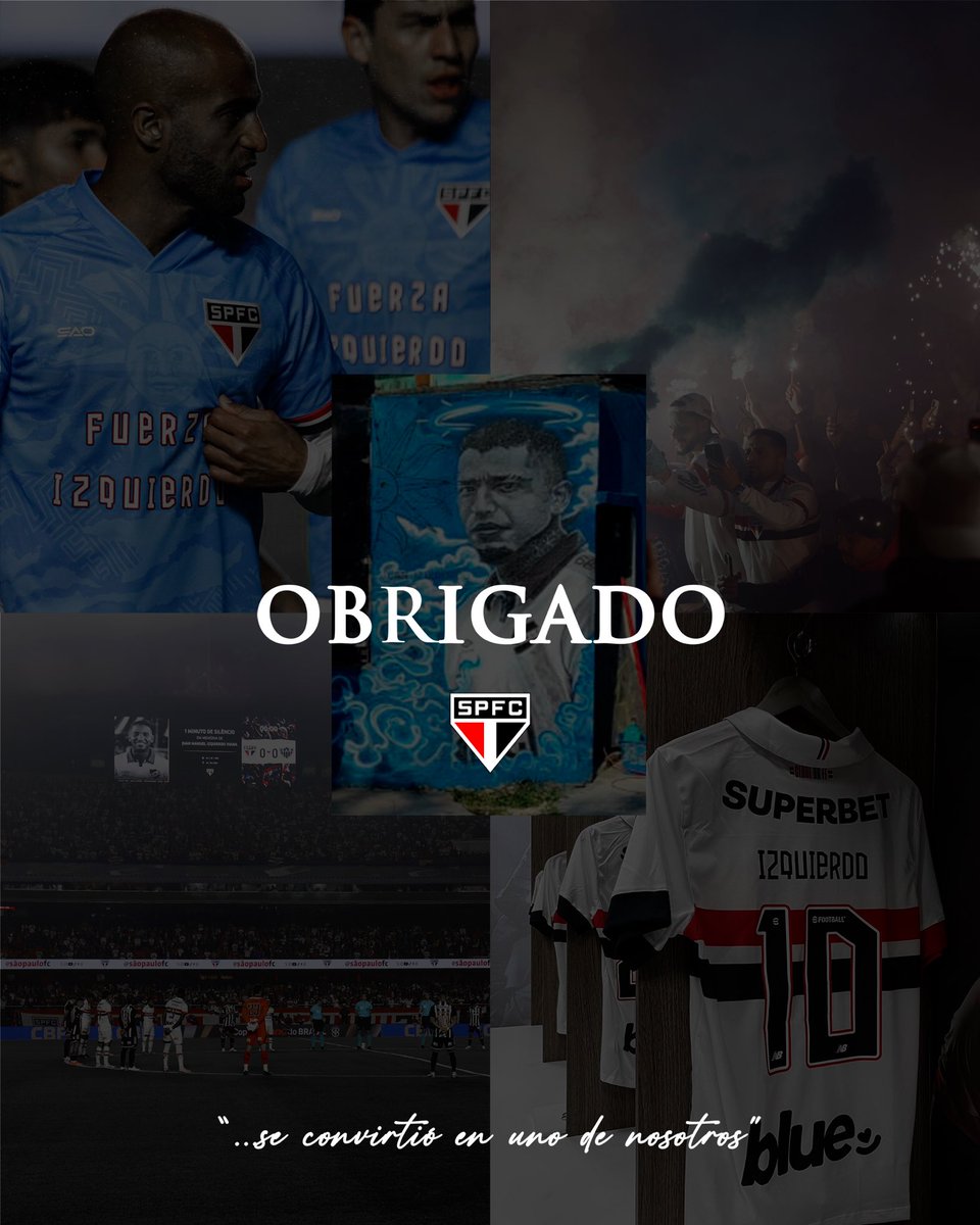 Nacional's tweet image. 𝗢𝗕𝗥𝗜𝗚𝗔𝗗𝗢, @SaoPauloFC 

No hay palabras que puedan describir plenamente el profundo agradecimiento que Nacional siente hacia São Paulo, sus jugadores e hinchas. 

Cada miembro del plantel, del cuerpo técnico, cada funcionario y todos los hinchas, han mostrado un amor…