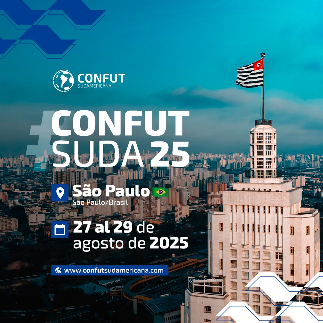 ✅ Ya hay fecha

¡Confut Sudamericana 2025 ya tiene fecha y ciudad sede! Volveremos a la ciudad de São Paulo, Brasil, ahora con nuevas experiencias y, por supuesto, muchos nuevos negocios, networking y contenidos.

📍 São Paulo/SP - Brasil 🇧🇷
🗓 27 al 29 de agosto de 2025