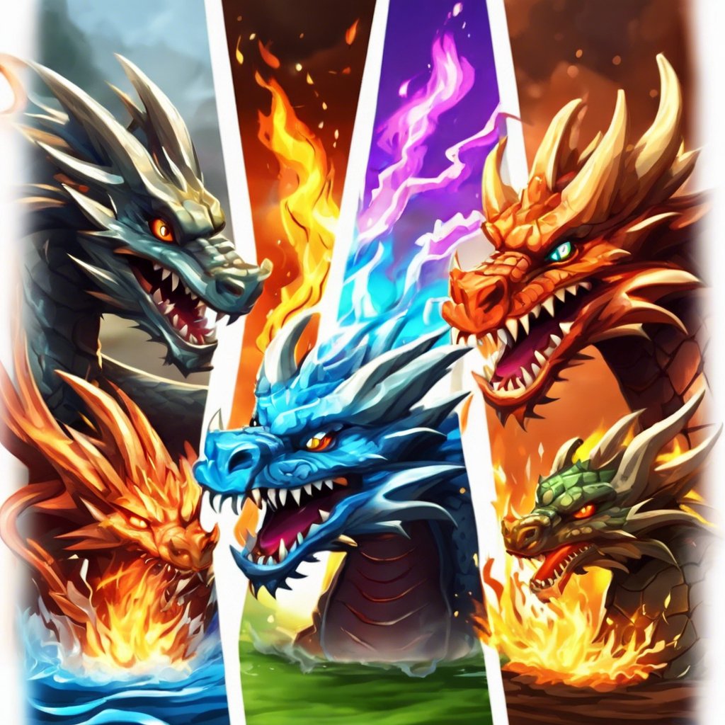 🔥✨Take a moment to appreciate this breathtaking artwork!✨🔥

🐉💫 Five dragon heads, each more impressive than the last, embodying the raw power of the elements. 🌪️🔥💧🌍

From the icy gaze of the water dragon 🐉❄️ to the blazing inferno eyes 🔥👀, the level of detail is