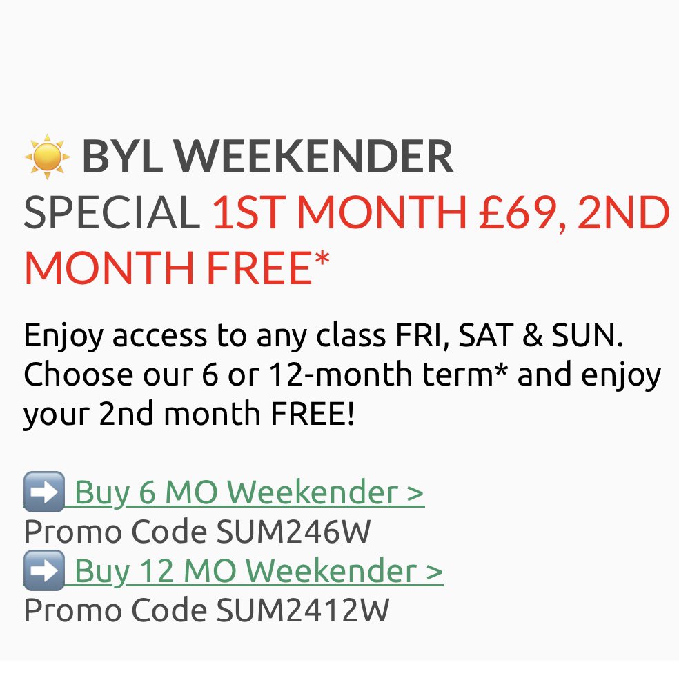 📣 FINAL CHANCE! Our sale ends TONIGHT!💥💥

Sign up to any of our subscriptions below and enjoy your 1st month at only £69 and 2nd month entirely FREE! 

#sale #yoga #yogalondon #londonyoga #bikramyoga #londonbridge #canarywharf