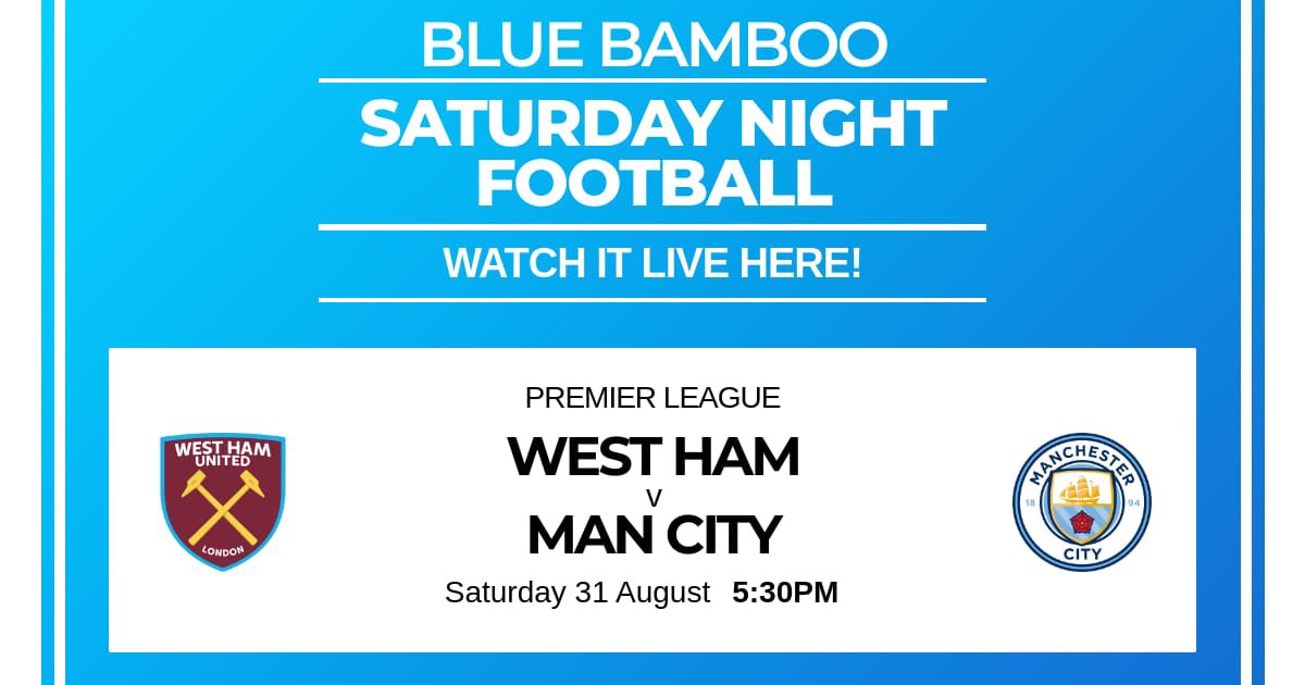 Coming up shortly at #BlueBamboo #SportsBar #Gloucester !
