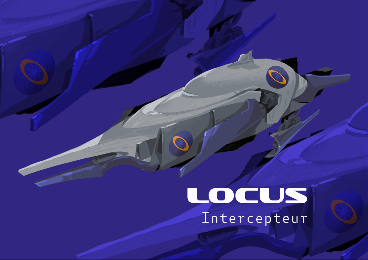 LocusJdr's tweet photo. L'intercepteur de première génération est l'un des premiers vaisseaux Locusien spécialisé dans la vitesse, au détriment de sa défense. https://t.co/0O6idYyqwS