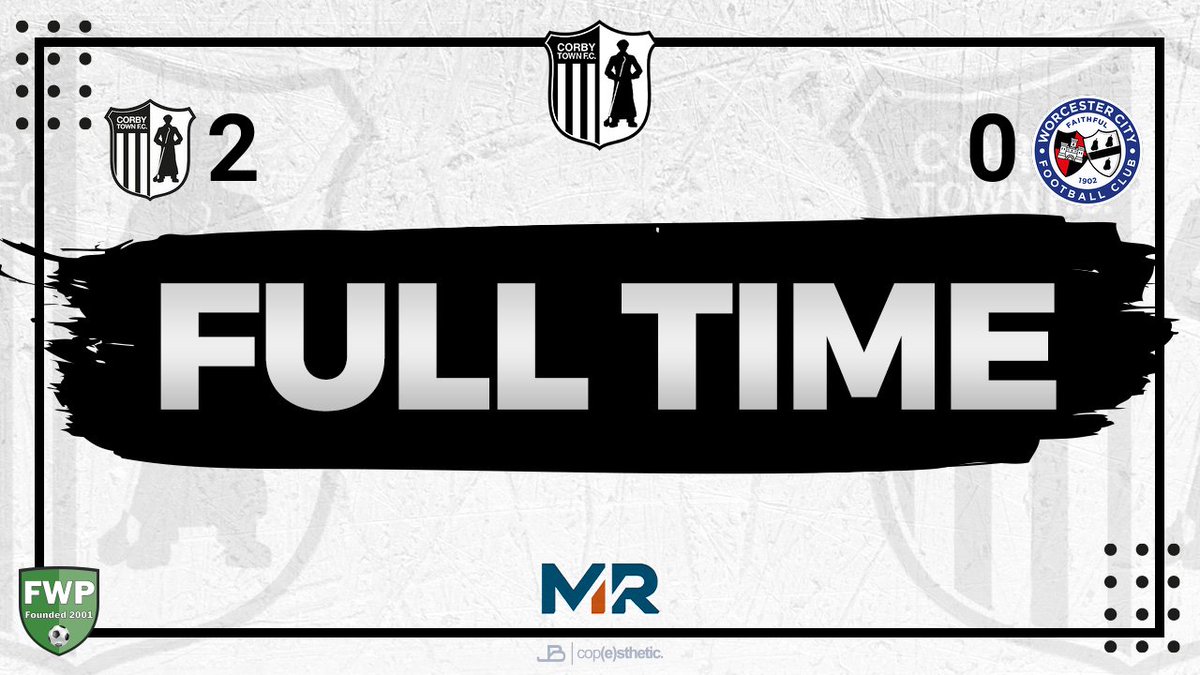 FULL-TIME: Corby Town 2-0 Worcester City <a href="/PitchingIn_/">Pitching In</a> fwp.co/f7MSbf