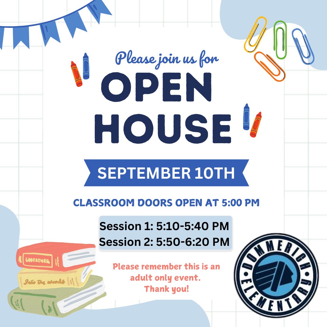 Please join us for Open House on Tuesday, September 10th!