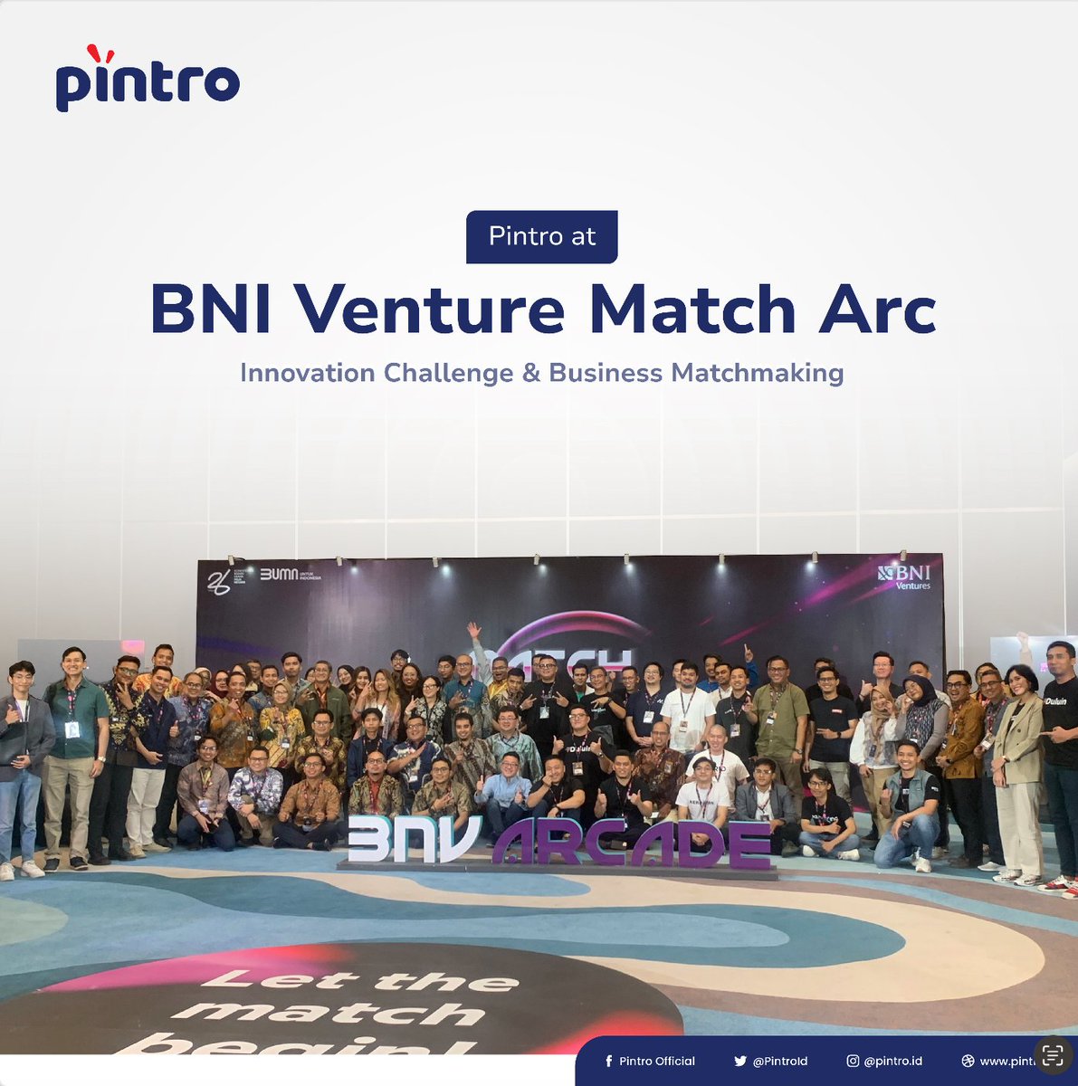 PintroId's tweet photo. Pada Rabu, 28 Agustus 2024, Pintro dengan bangga turut serta dalam BNI Venture Match Arc: Business Matchmaking. Dalam kesempatan ini, kami sangat bersyukur telah dipercaya oleh BNI untuk menjadi mitra teknis dalam pengembangan ekosistem digital pendidikan mereka. 🎓💡 https://t.co/uJLp1w1hKS