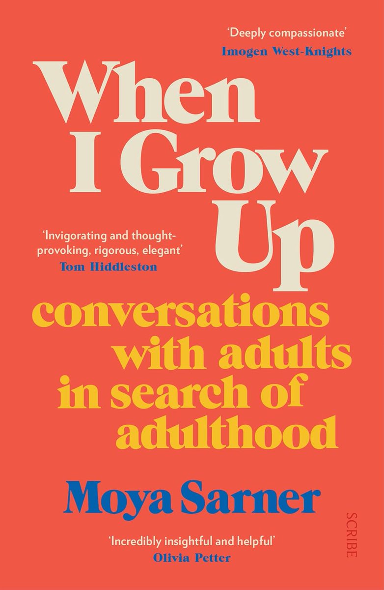 If  you’re interested to read something about the joy and challenge of  moving from life stage to life stage (and yet not always feeling like a ‘grown up’), I’m enjoying and can  recommend ‘When I Grow Up: Conservations with Adults in Search of  Adulthood’ by <a href="/MoyaSarner/">Moya Sarner</a>.