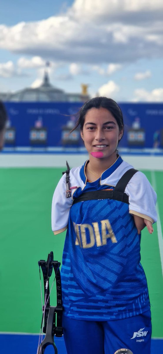 Sometimes it feels, Results don't matter 

At 17, Just playing so well without arms , She has already become a Champion in life🏆

She is already an inspiration for many people across the world, We as Indians should feel immense Proud to have her in our Team.

THANK YOU SHEETAL🇮🇳