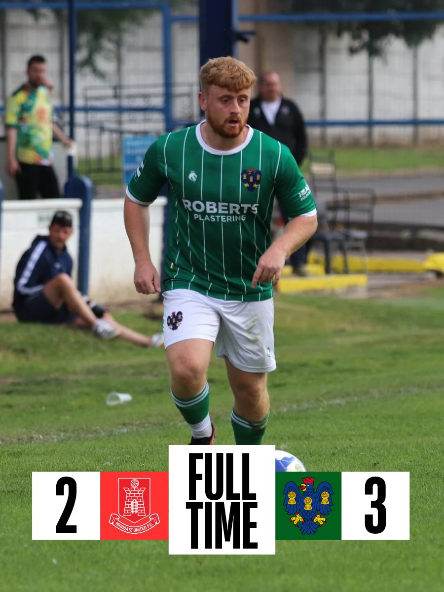𝐅𝐔𝐋𝐋 𝐓𝐈𝐌𝐄 | 𝐯𝐬 <a href="/HighgateUnited/">Highgate United FC</a> 

🔴⚪ Highgate United | 2
🟢⚪ Northwich Victoria | 3

⚽ Sam Unwin (47)
⚽ Mama Djabi (90+4)
⚽ Jackson Kelly (90+6)

A late flurry of goals courtesy of Djabi and Kelly see Vics come back from 2-0 down at the half to claim all 3 points!