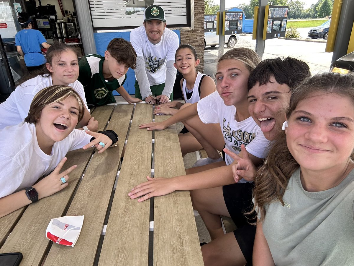 Celebrating a successful fun run and 5K with some Sonic!!