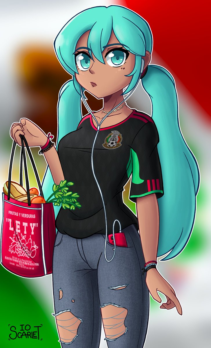 IoScarlet_3's tweet photo. Mexican Miku 🇲🇽✨
La Miku Chilanga 💙 https://t.co/jZ1on4F7Gd