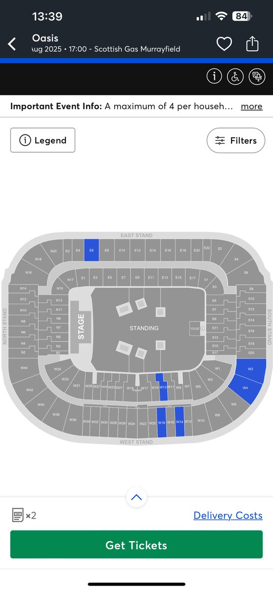 j8snl's tweet photo. @asgy1990 Different story same ending in Edinburgh. Seeing them, getting them in the basket only to be told NOPE …… 3 Times @TicketmasterUK technology not fit for purpose. https://t.co/aVam1Jv75h