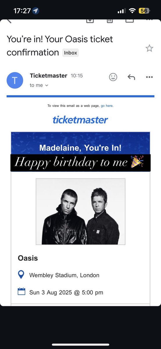 Well, next year will be a good birthday 🥳 🎸