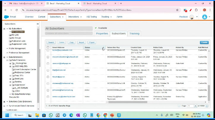 The Power of Data in Marketing
<a href="/madhukar_ashish/">Ashish Madhukar</a>, <a href="/PrinceJhaG/">Prince Jha 🇮🇳</a>  #trailblazercommunity #trailblazers #salesforce #BAM #MomentMarketers

From the marketing cloud we see how many user subscriptions, interactions