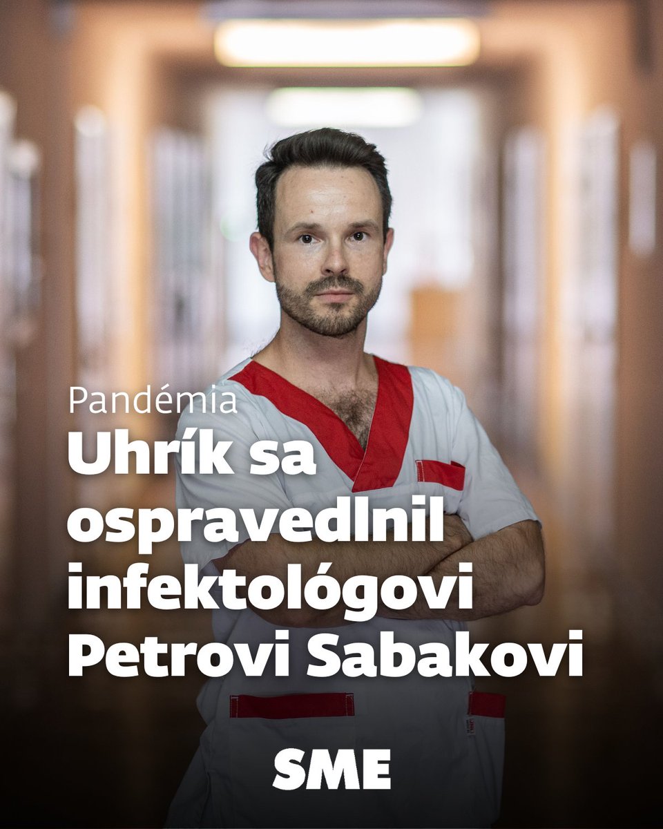 denniksme's tweet photo. Ako vníma ospravedlnenie Uhríka infektológ Peter Sabaka?
Lekár Sabaka zažaloval Uhríka za status z roku 2021, ten sa mu musel na základe rozhodnutia Krajského súdu v Nitre ospravedlniť.
Prečítajte si rozhovor: https://t.co/h2PXSr7QMR
#rozhovor #sabaka https://t.co/onpNC2220z