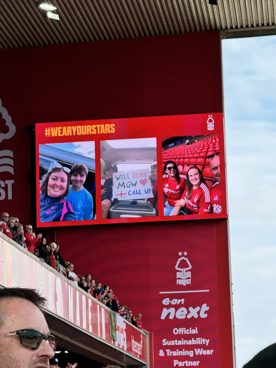kchall's tweet photo. We made it to the big screen at the @NFFC ground #wearyourstars #nffcfamily https://t.co/UAuDiCrEZq